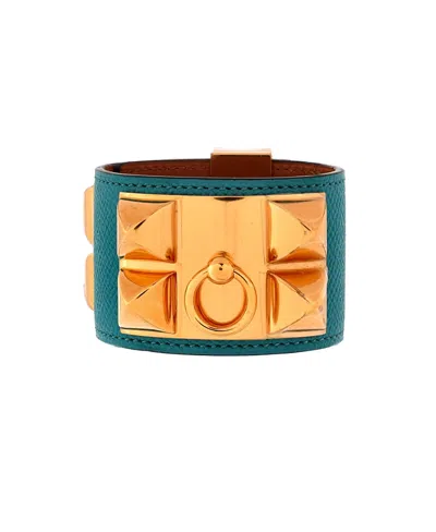 Pre-owned Pre-owned Hermes  Hermes Collier De Chien Bracelet Leather In Brown