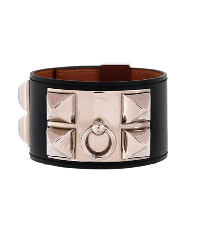 Pre-owned Pre-owned Hermes  Hermes Collier De Chien Bracelet Leather In Brown