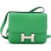Pre-owned Hermes  Hermes Constance Bag Epsom 18 In Green