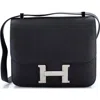 Pre-owned Hermes  Hermes Constance Bag Epsom 23 In Black