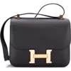 Pre-owned Hermes  Hermes Constance Bag Epsom 24 In Black