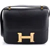 Pre-owned Hermes  Hermes Constance Bag Epsom 24 In Black