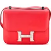 Pre-owned Hermes  Hermes Constance Bag Epsom 24 In Red
