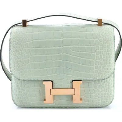 Pre-owned Hermes  Hermes Constance Bag Matte Alligator 24