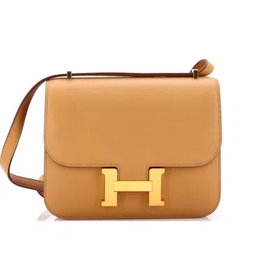 Pre-owned Hermes  Hermes Constance Bag Swift 18 In Brown