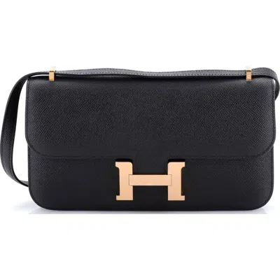 Pre-owned Hermes  Hermes Constance Elan Nm Bag Epsom 25 In Black