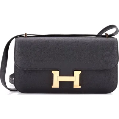 Pre-owned Hermes  Hermes Constance Elan Nm Bag Epsom 25 In Black