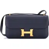 Pre-owned Hermes  Hermes Constance Elan Nm Bag Epsom 25 In Blue