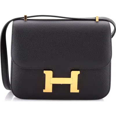 Pre-owned Hermes  Hermes Constance Nm Bag Epsom 18 In Black