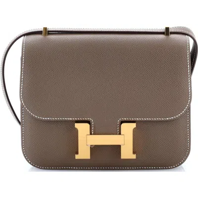 Pre-owned Hermes  Hermes Constance Nm Bag Epsom 18 In Brown
