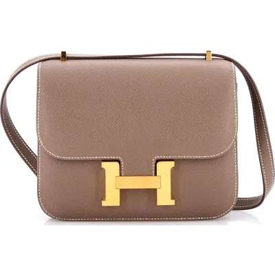 Pre-owned Hermes  Hermes Constance Nm Bag Epsom 18 In Brown