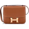 Pre-owned Hermes  Hermes Constance Nm Bag Epsom 18 In Gold