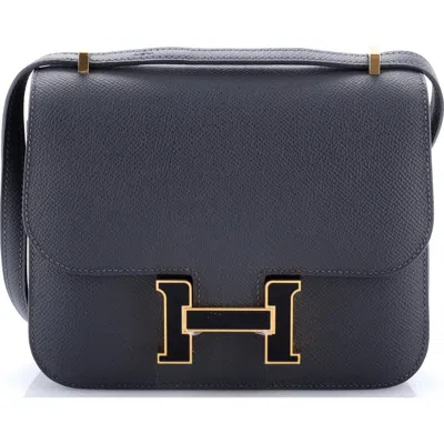 Pre-owned Hermes  Hermes Constance Nm Bag Epsom 18 In Gray