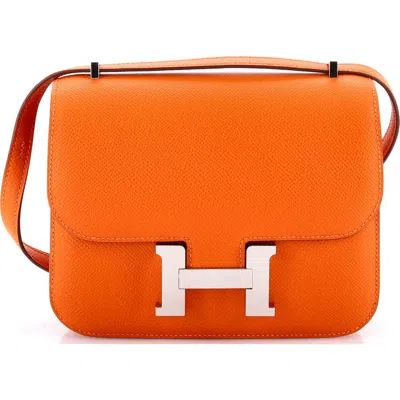 Pre-owned Hermes  Hermes Constance Nm Bag Epsom 18 In Orange