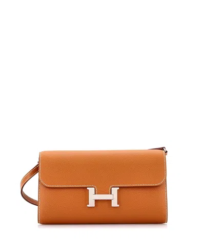 Pre-owned Pre-owned Hermes  Hermes Constance To Go Wallet Epsom In Brown
