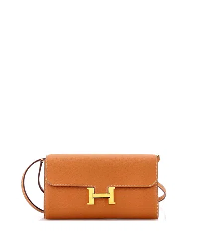 Pre-owned Pre-owned Hermes  Hermes Constance To Go Wallet Epsom In Brown