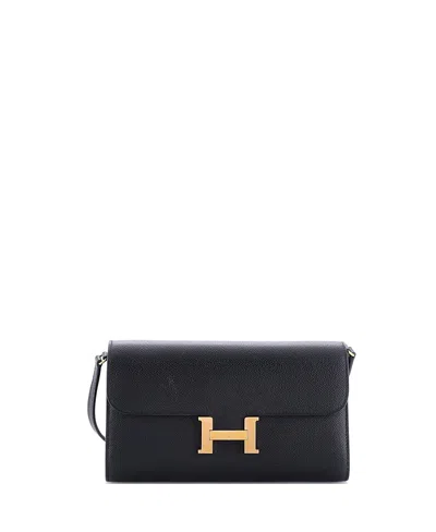 Pre-owned Pre-owned Hermes  Hermes Constance To Go Wallet Epsom In Black