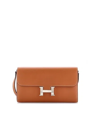 Pre-owned Pre-owned Hermes  Hermes Constance To Go Wallet Epsom In Brown
