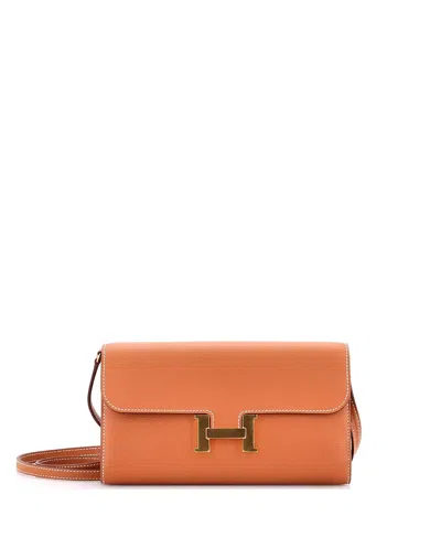 Pre-owned Pre-owned Hermes  Hermes Constance To Go Wallet Evercolor In Brown