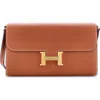 Pre-owned Hermes  Hermes Constance To Go Wallet Evercolor In Brown