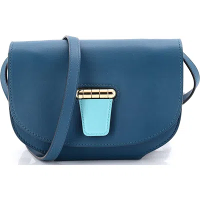 Pre-owned Hermes  Hermes Convoyeur Crossbody Bag Swift Mini In Blue
