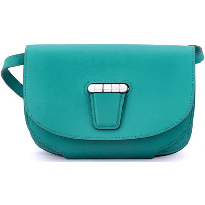 Pre-owned Hermes  Hermes Convoyeur Crossbody Bag Swift Mini In Blue