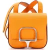 Pre-owned Hermes  Hermes Della Cavalleria Shoulder Bag Epsom Mini In Orange