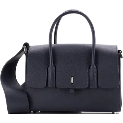Pre-owned Hermes  Hermes Drag 2 Bag Evercolor 22 In Blue