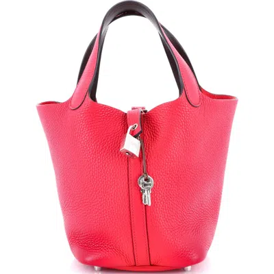 Pre-owned Hermes  Hermes Eclat Picotin Lock Bag Clemence With Swift Pm