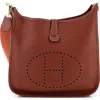 Pre-owned Hermes  Hermes Evelyne Bag Gen I Clemence Gm In Brown