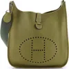 Pre-owned Hermes  Hermes Evelyne Bag Gen Ii Clemence Gm In Green