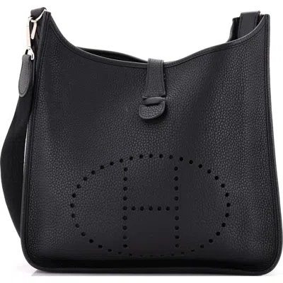 Pre-owned Hermes  Hermes Evelyne Bag Gen Ii Clemence Gm In Black