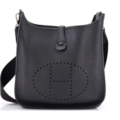 Pre-owned Hermes  Hermes Evelyne Bag Gen Ii Clemence Pm In Black