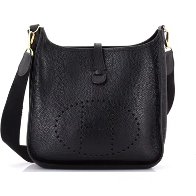 Pre-owned Hermes  Hermes Evelyne Bag Gen Ii Clemence Pm In Black