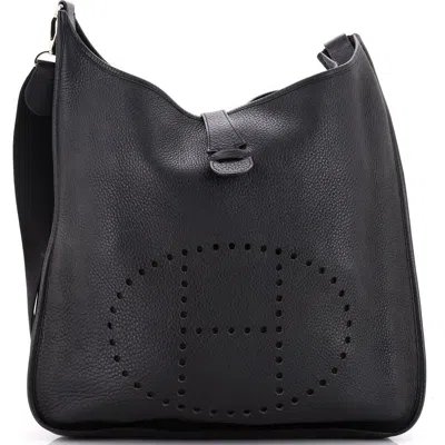 Pre-owned Hermes  Hermes Evelyne Bag Gen Ii Clemence Tgm In Black