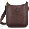Pre-owned Hermes  Hermes Evelyne Bag Gen Iii Barenia Faubourg Tpm In Brown