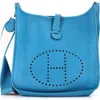 Pre-owned Hermes  Hermes Evelyne Bag Gen Iii Clemence Gm In Blue