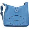 Pre-owned Hermes  Hermes Evelyne Bag Gen Iii Clemence Gm In Blue