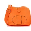 Pre-owned Hermes  Hermes Evelyne Bag Gen Iii Clemence Gm In Orange