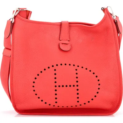 Pre-owned Hermes  Hermes Evelyne Bag Gen Iii Clemence Gm In Purple