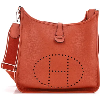 Pre-owned Hermes  Hermes Evelyne Bag Gen Iii Clemence Pm In Brown