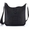 Pre-owned Hermes  Hermes Evelyne Bag Gen Iii Clemence Pm In Black