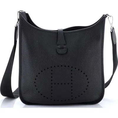 Pre-owned Hermes  Hermes Evelyne Bag Gen Iii Clemence Pm In Black