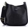 Pre-owned Hermes  Hermes Evelyne Bag Gen Iii Clemence Pm In Black