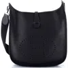 Pre-owned Hermes  Hermes Evelyne Bag Gen Iii Clemence Pm In Black