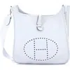 Pre-owned Hermes  Hermes Evelyne Bag Gen Iii Clemence Pm In Blue
