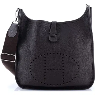 Pre-owned Hermes  Hermes Evelyne Bag Gen Iii Clemence Pm In Brown
