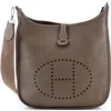 Pre-owned Hermes  Hermes Evelyne Bag Gen Iii Clemence Pm In Brown