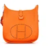 Pre-owned Hermes  Hermes Evelyne Bag Gen Iii Clemence Pm In Gray