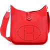 Pre-owned Hermes  Hermes Evelyne Bag Gen Iii Clemence Tpm In Red